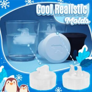 Polar Bear Ice Mold,Penguin Ice Mold,ice cubes,Ice Mold,Polar Animal Ice Molds