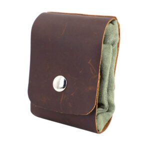 Leather Waxed Canvas Pouch