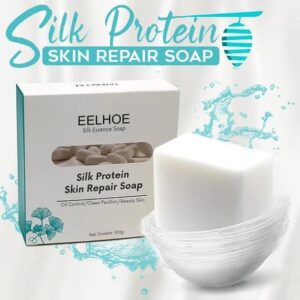 100g Silk Protein Skin Repair Facial Clean Soap