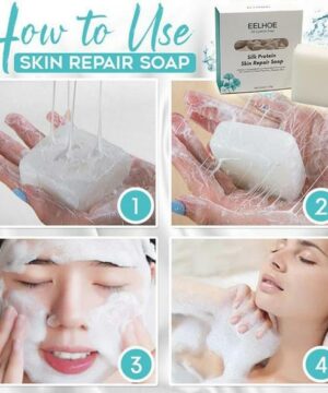 100g Silk Protein Skin Repair Facial Cleaning Soap