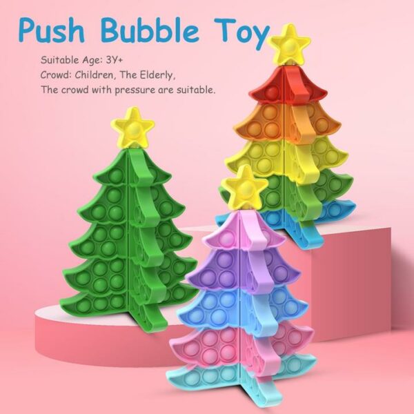 3D Christmas Pop Bubble Toy