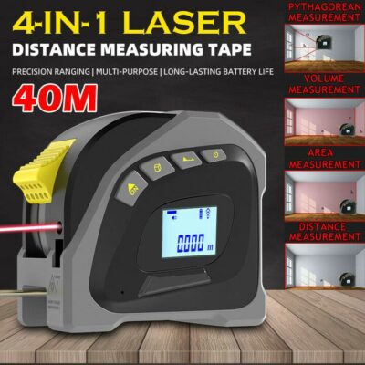 4 in 1 Waterproof Digital Laser Tape Measurer