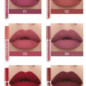 6Pcs Matte Liquid Lipstick Makeup Set