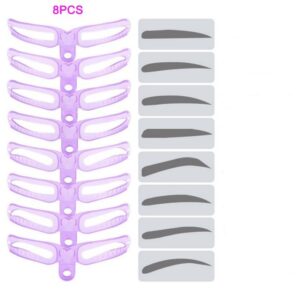 8 Shapes Eyebrow Stencil