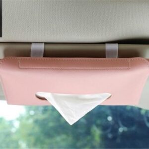 Car Sun Visor Leather Tissue Box