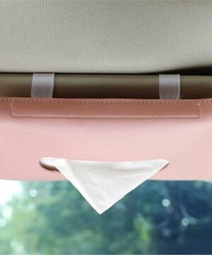 Car Sun Visor Leather Tissue Box