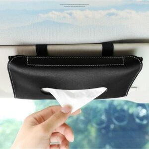 Car Sun Visor Leather Tissue Box