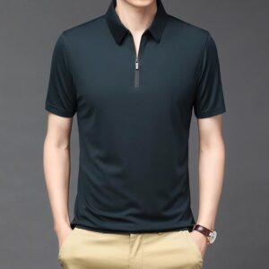 Fashion Men's Ice Silk POLO Shirt