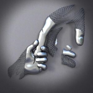 Love Heart Gray -3D Art Wall