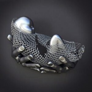 Love Heart Gray -3D Art Wall
