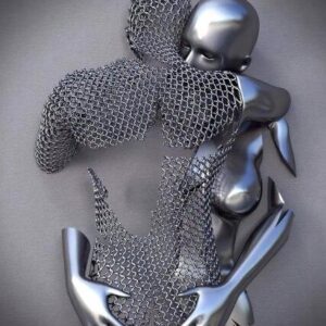 Love Heart Gray -3D Art Wall