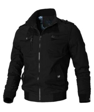 Men's Casual Jacket with Stand-up Collar