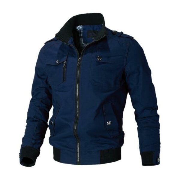 Men's Casual Jacket with Stand-up Collar