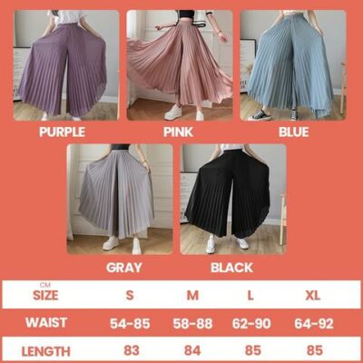 New Stylish Pleated Skirt Pants