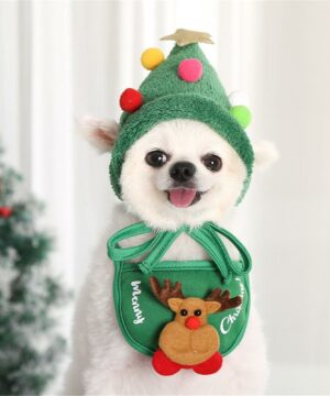 Pet Santa Christmas Hat Outfit