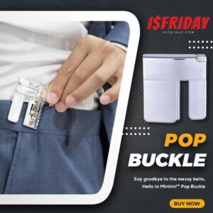 Pop Buckle Tighten Pants