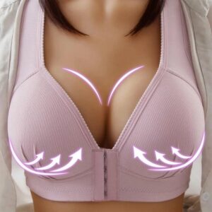 Seamless Front Closure Sexy Full Cup Push Up Bra