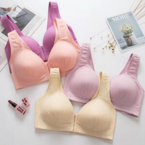 Seamless Front Closure Sexy Full Cup Push Up Bra