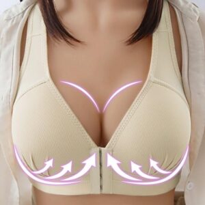 Seamless Front Closure Sexy Full Cup Push Up Bra