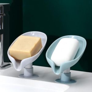 Self-Draining Leaf-Shaped Soap Holder