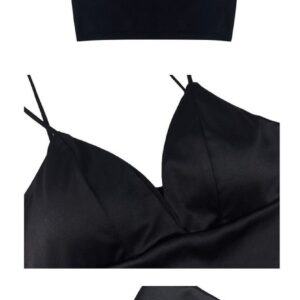 Sexy Satin Crop Chest Padded Top