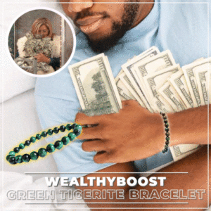 WealthyBoost Green Tigerite Bracelet