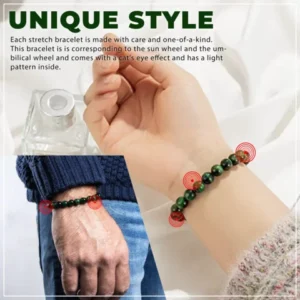 WealthyBoost Green Tigerite Bracelet
