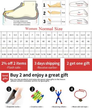 Wide Fit Thick Sole Flats Shoes For Women
