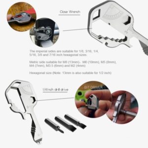 24-in-1 Multifunctional Durable Stainless Steel Key