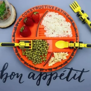 Construction Plate and Utensils