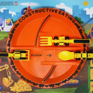 Construction Plate and Utensils