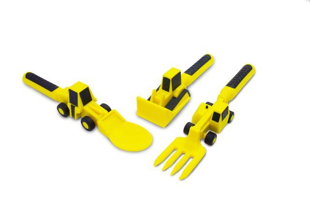 Construction Plate and Utensils
