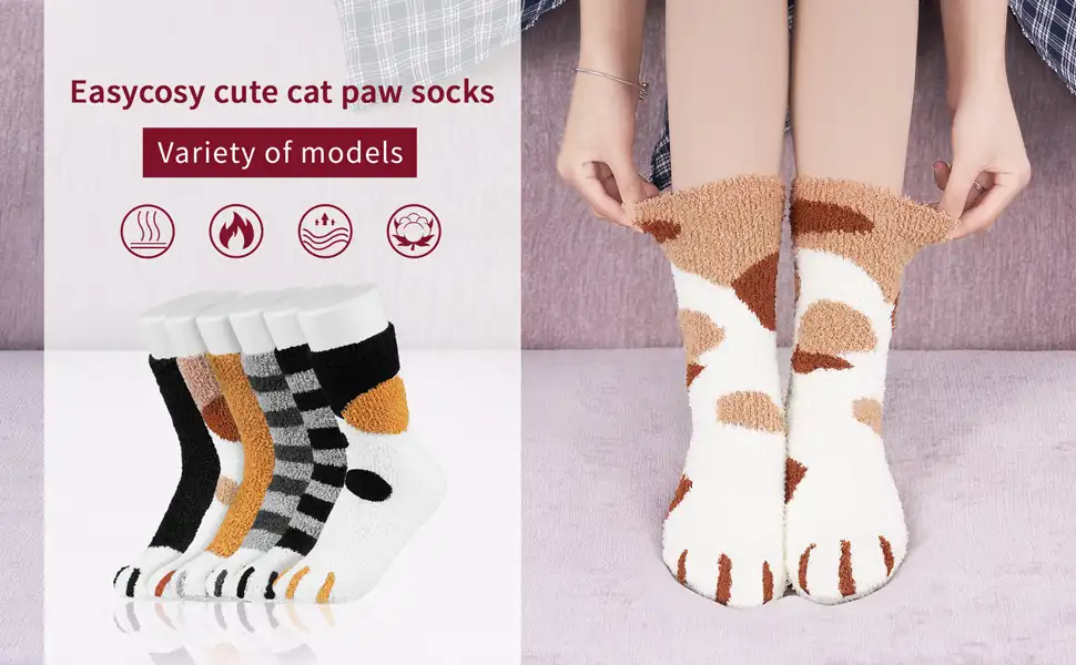 Cute Cat Cotton Socks