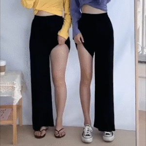 Ice Silk Wide Leg Pants Women