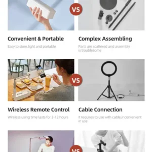 LED Multifunctional Live Show Foldable Phone Stand