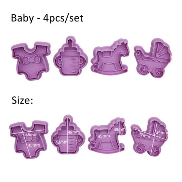 Perfect Stamp Biscuit Mold (4 PCS)
