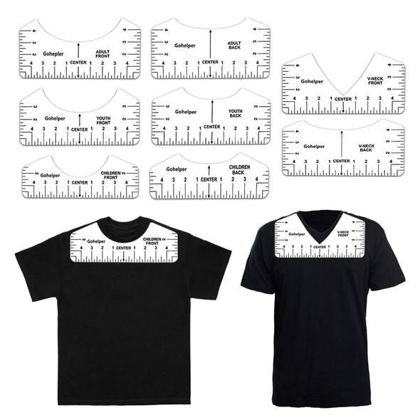 PrinTee T-Shirt Transparent Ruler Guide
