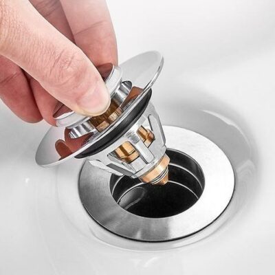 Universal Basin Pop-up Drain Filter Metal Bounce Core