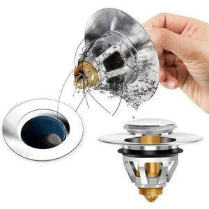 Universal Basin Pop-up Drain Filter Metal Bounce Core