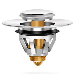 Universal Basin Pop-up Drain Filter Metal Bounce Core