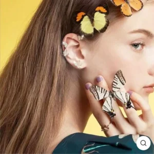 ZIRCON BUTTERFLY EARRINGS