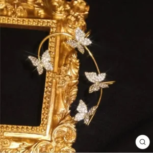 ZIRCON BUTTERFLY EARRINGS
