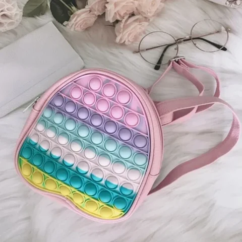Push Bubbles Children's Backpack Toys