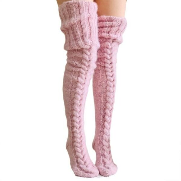 Knitted Thigh High Stockings