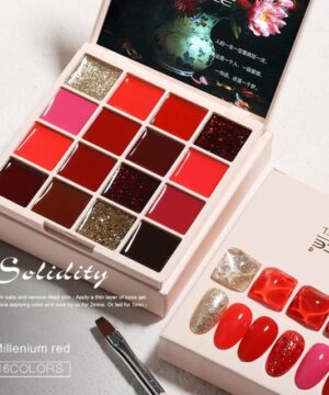 16 Colors Solid Butter Nail Gel Palette