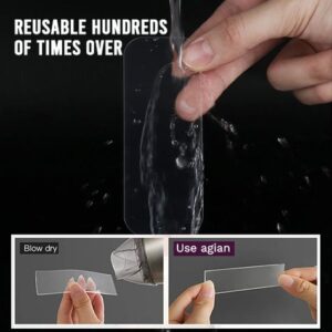 60 PCS Reusable Waterproof Double Sided Adhesive Tape