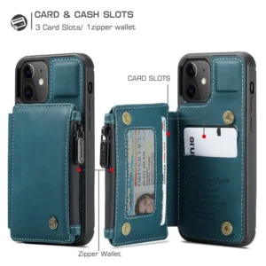 CaseMe Genuine Leather Phone Wallet Case