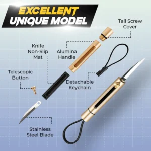 Retractable Blade Keychain