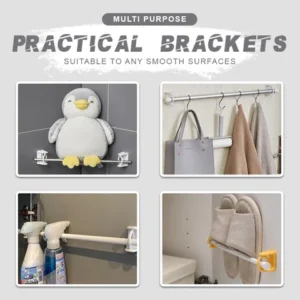 Self Adhesive Rotating Rod Brackets
