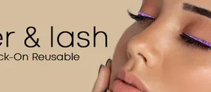 Stick-On Glitter Liner and Lash